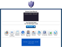Tablet Screenshot of oceancrestresort.com